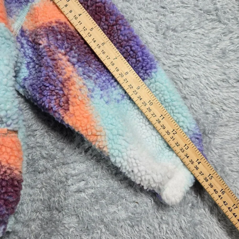 DSG Girls' Cozy Fleece Ice Cave multicolor Full Zip Jacket NWT Size Small 8 - 9